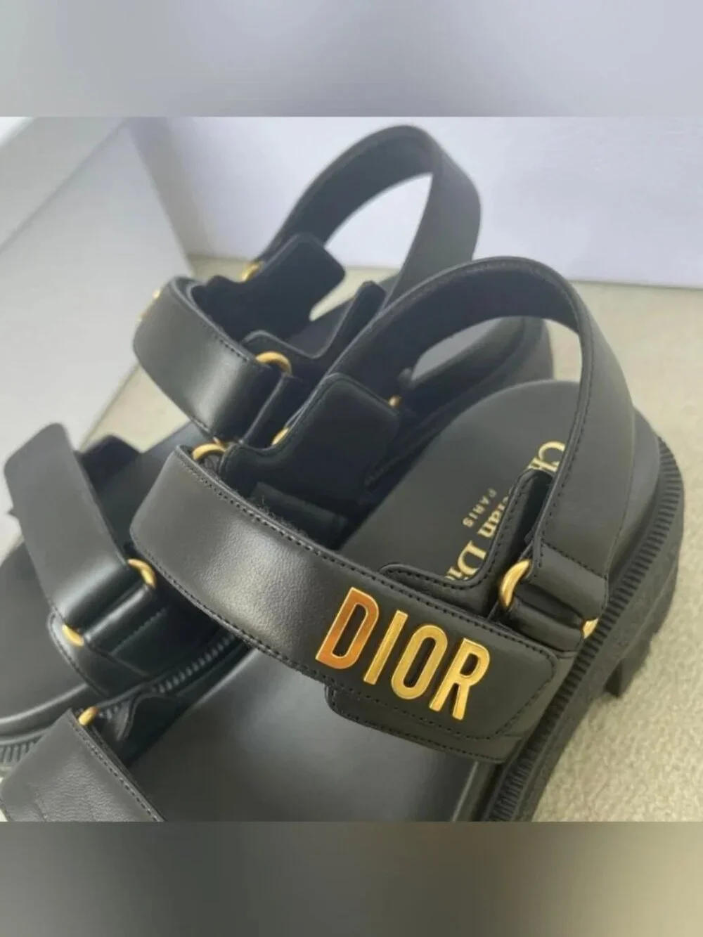 D⁦ior ⁦ black leather